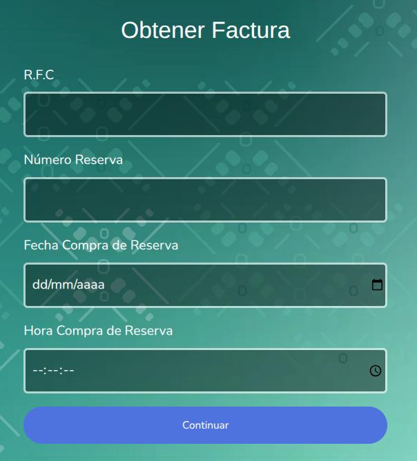 Facturación de boletos del Tren Maya